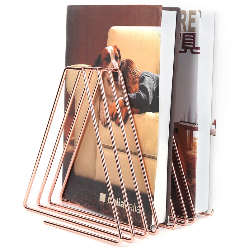 Innovative Desktop Flexible Folding Metal Bookend Book Stand Holder Organizer