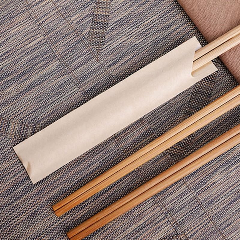 WRITWAA 200 Pieces Paper Chopsticks Set Cutlery Bag Bag Holder