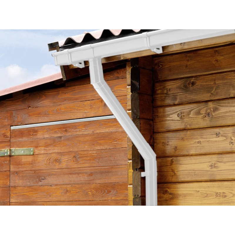 INEFA Rain Pipe Elbow 45 Degrees for Downpipe, PVC DN50