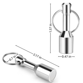 Hufopik Keychain Magnet for Testing Brass,Keychain Pocket Magnets for Purse with Strong Magnetic Rare Earth Neodymium,Gold,Silver, Jewelry,Ferrous Metals Test Magnet