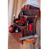 Heavy Duty Tool Pouch - All Leather - Reinforced Seams