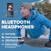Bosttor Bluetooth Beanie Hat with Light, Headlamp Cap with Headphones