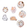 KOMBIUDA 4pcs Cartoon Animals Kitchen Cleaning Sponge Wood Pulp Dish