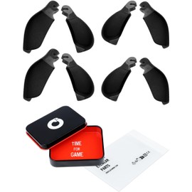 OWORK 4 Pairs Ultra Soft Silicone Sunglass Nose Pads for Oakley Jawbone/Racing Jacket/Split Jacket OO9099, Push-in Anti-Slip Glasses Nose Piece Replacement Kit - Black