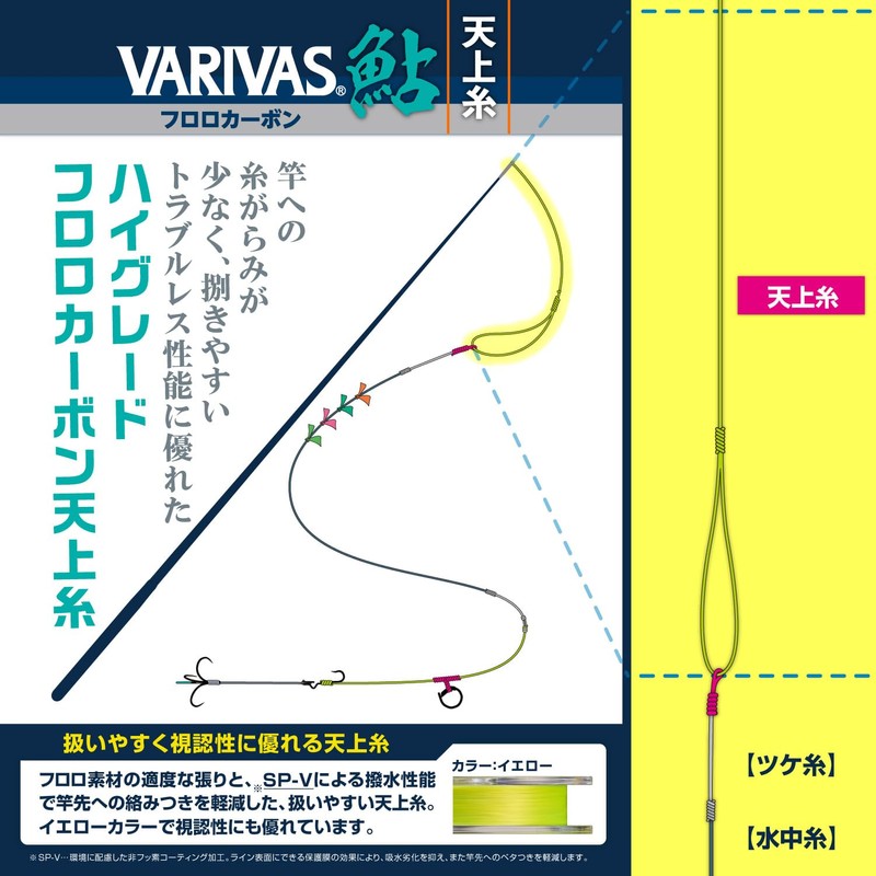 VARIVAS VARIVAS Ayu Tenjo Thread, Fluorocarbon, 98.8 ft (30 m),