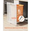 LIONONLY Pull Out Trash Can Under Cabinet Kit with Soft-Close