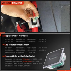 925-06170B Upgrade LCD Hour Meterervice Compatible with Cub Cadet Ultima ZT1 Hour Meter Minder Z Force RZT LGT LGTX GT GSE LT LTX or More Hour Meters Replace# 925-06170A, 925-04036C