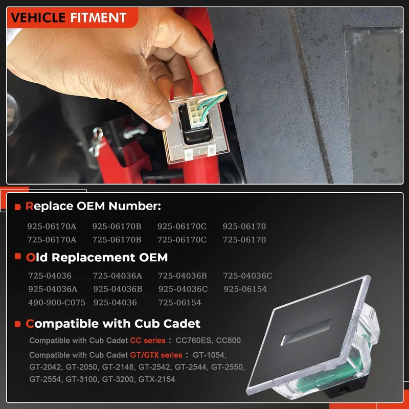 925-06170B Upgrade LCD Hour Meterervice Compatible with Cub Cadet Ultima