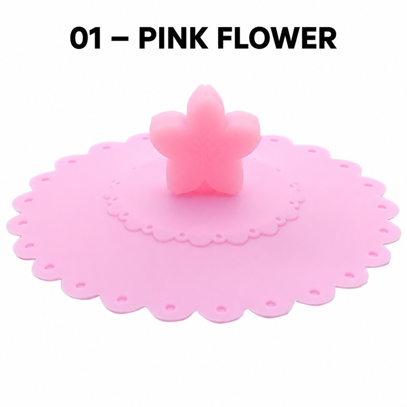 10cm Silicone Cup Cover for Drinks – Heat-Resistant Dustproof Suction