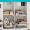 iPEGTOP 2 Pack Pull Out Cabinet Drawer Shelf Organizer, Extendable