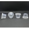 Value Choice 1oz Round Plastic Clear Containers 25ml Lids Deli