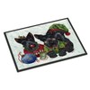 Caroline's Treasures PPP3270JMAT Scottish Terrier Christmas Elves Doormat 24x36 Front