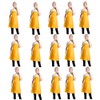 TSD STORY 15 Pcs Bulk Yellow Kitchen Aprons for Women