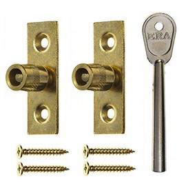 ERA 822 Sash Window Stop - PB 2 Locks + 1 Key Visi