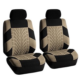 Automotive Seat Covers Beige Universal Fit Front Set Travel Master fits most Cars, SUVs, and Trucks FH Group FB071BEIGE102