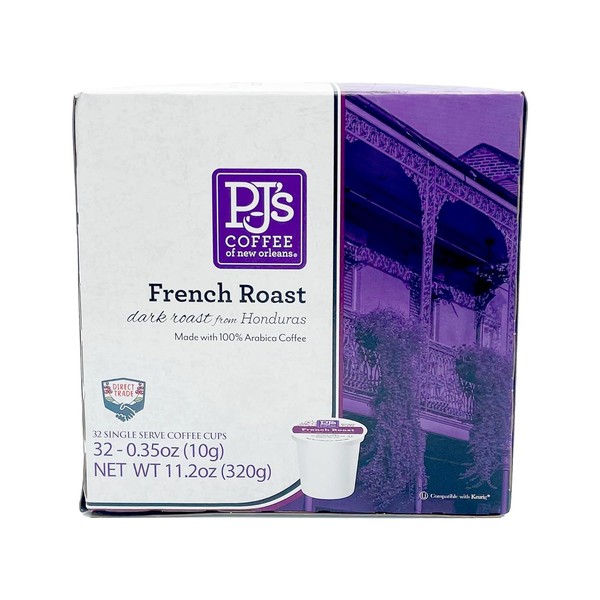 PJ's French Roast Single Serve Cups (32 Count) - Perfect