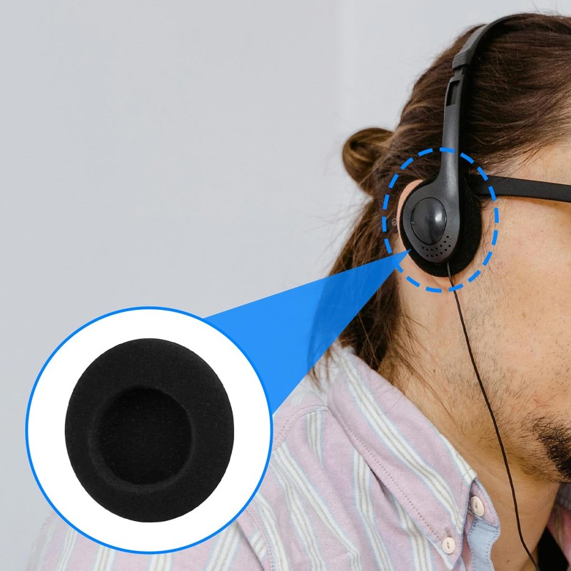 Thyonta 4PCS Headphone Foam Cover Breathable and Comfortable Imported Thickened