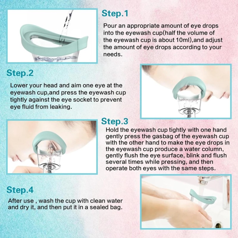 Brand: LOVUFIR Eye Wash Cup, Kit - Silicone Manual Air