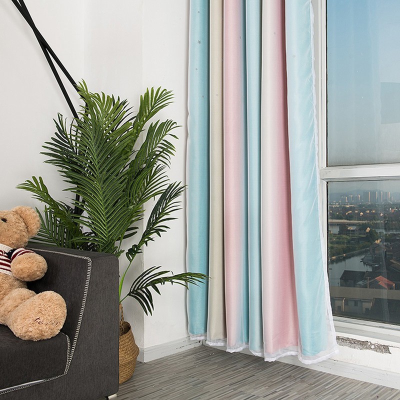 Double Layer Hollow living Room Dedroom Polyester Window Shading Drape