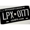 Diamond Etched Products Custom Pennsylvania PA State Car Tag Diamond
