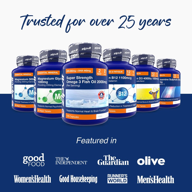 Zipvit Vitamin D3 4000IU Softgels, High Strength Vitamin D Supplement,