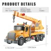 ANJARU 15" Construction Crane Truck Lights Sounds Toys with Extending