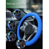 LRITER Car Steering Wheel Cover, Non-Slip Silicone Material, Multiple Color