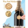 Gold Paw Wax Seal Stickers-40PCS Bulk Self-Adhesive Vintage Sealing Stickers