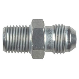 ICT Billet Straight -6 Flare Male to 1/4"NPT Pipe Adapter Fitting 6 AN Bare Aluminum - National Pipe Thread Designed & Manufactured in the USA AN816-06-04A