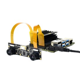 Waveshare IMX219-83 Stereo Camera 8MP Binocular Camera Module Stereo Vision Depth Vision Applicable for Jetson Nano Developer Kit B01, Compatible with Raspberry Pi 5 /Pi4/CM4