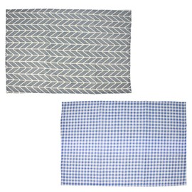 MILASIC Cotton Placemat, Elementary School, Set of 2, Large Size, Lunch Mat, Lunch Cloth, Tablecloth, Table Mat, Lunch, Children, Boys, Girls, Rectangle, Cotton, Lunch, Washable, Elementary School