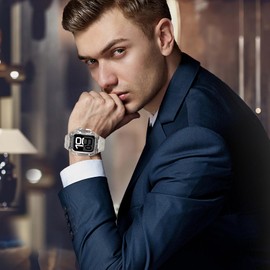 Delidigi Rugged Clear Protective Case with TPU Strap