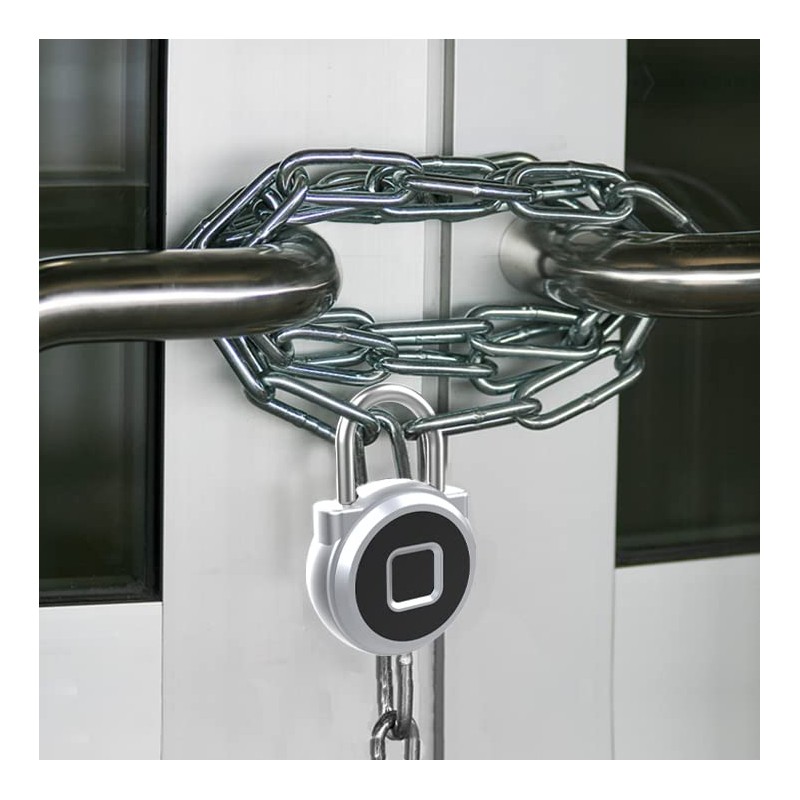 Padlock for Locker with Fingerprint Mobile App Weatherproof Padlock with