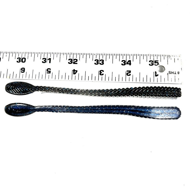 Dead Set Bassin Worms 10 Hand Poured 6” Braid Plastic