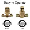 5 Pieces Brass Water Drain Valve, DN15 1/2 Inch Air