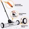 Toolwiz Magnetic Pick Up Sweeper with Wheels 24-inch Large Magnet