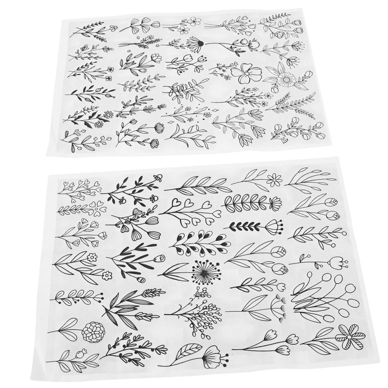 Operitacx 2sets Dissolving Embroidery Paper Water-Soluble Stabilizer Embroidery Interfacing for