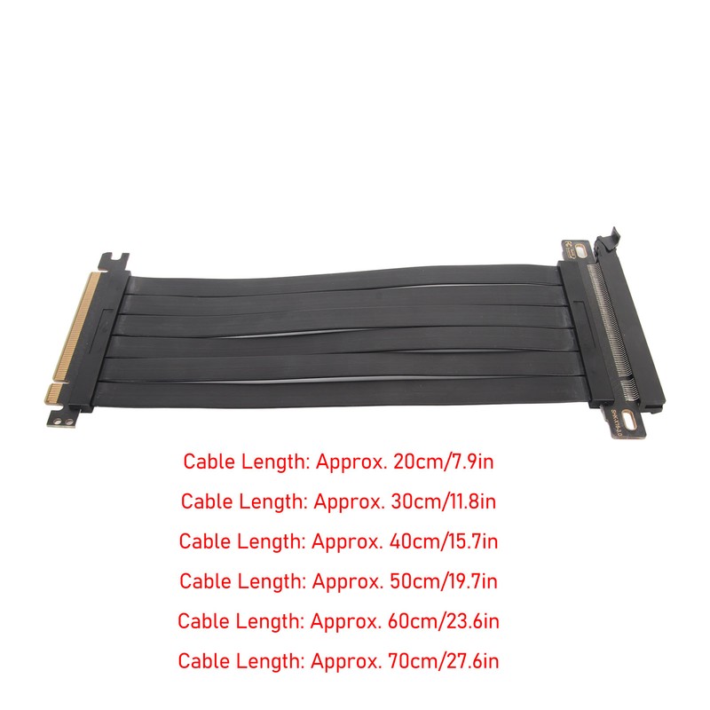 PCIE 3.0 X16 Extender Riser Cable High Shielding Property 180