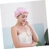 MERRYHAPY Double-layer Thicken Bath Cap Shower Hat for Adults Elastic