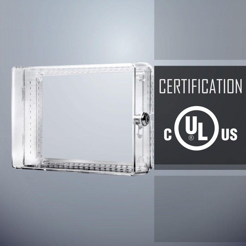 TayMac ZTC200 Plastic Thermostat Cover Low Profile, Medium, Clear