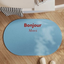 Bonjour Pastel Washable Diatomaceous Earth Ball Mat Purple 5ea