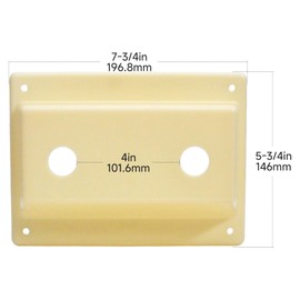 Anvpkun Bisque Parchment RV Shower Faucet Valve Diverter for Travel Trailers, Campers & Fifth Wheelers - Double Handle Frame Baffle with Freestanding and Standing Cover Decoration