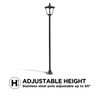 Home Zone Solar Lamp Post Light - 65" Tall Decorative