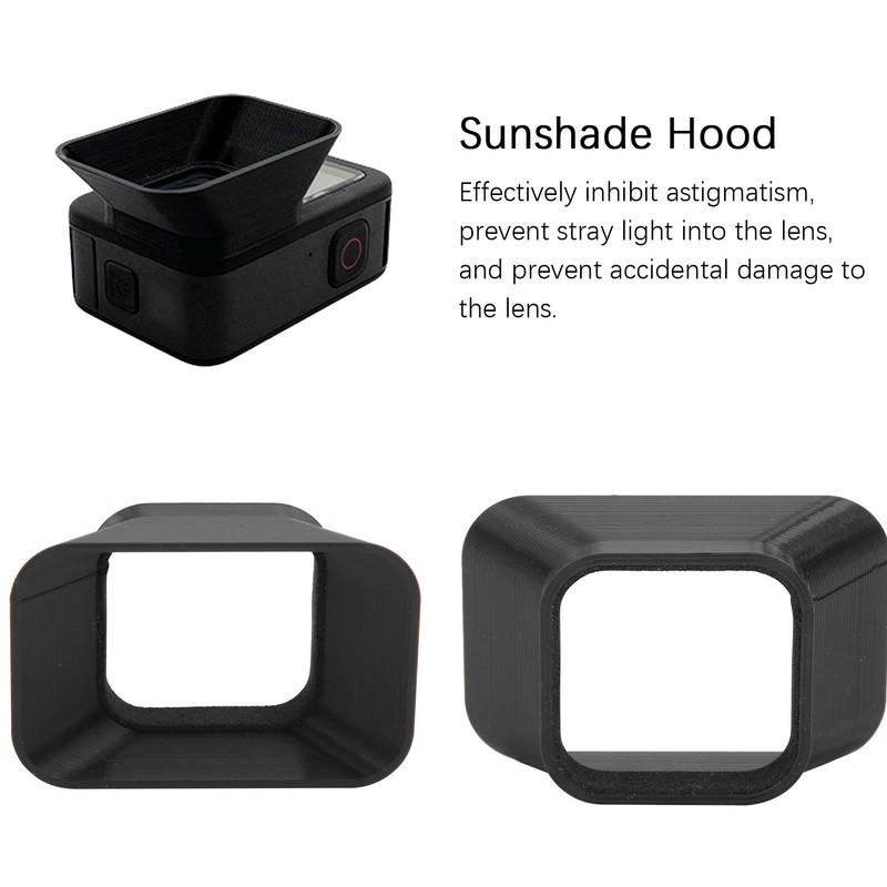 2 pcs AntiGlare Sunshade Lens Hood Lightweight for GoPro Hero