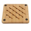 Bamboo Trivet Kitchen Natural Bamboo Trivet Mat Set Heat Resistant
