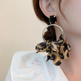 Statement Earrings for Women Chunky Leopard Dangle Drop Earrings for Women Trendy Jewelry Gifts