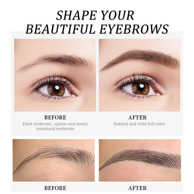 Eyebrow Pen, Reddish Brown eyebrow Pencils, Waterproof Eyebrow Pencils Easy