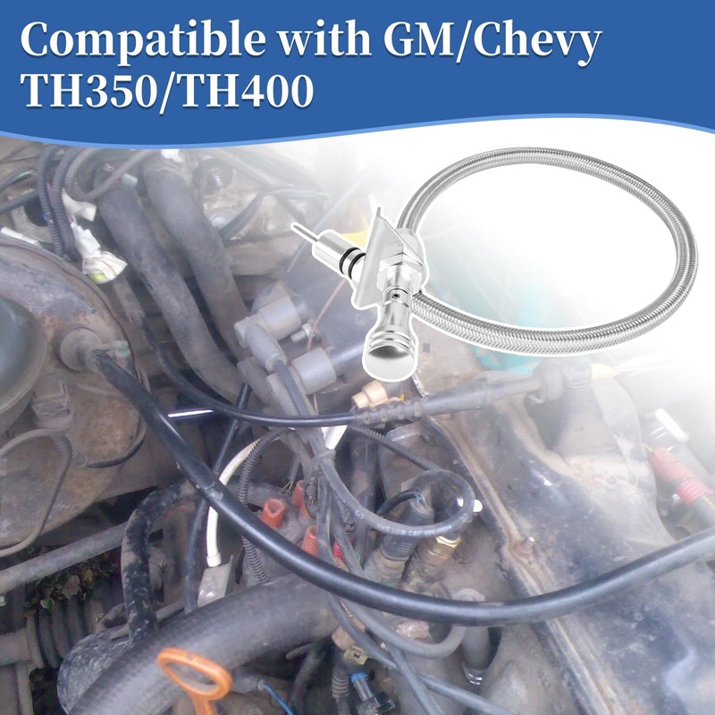 TH350/TH400 Flexible Transmission Oil Dipstick Compatible with GM Chevy 4L80E