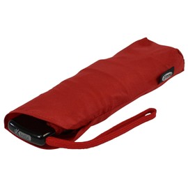 iX-brella Steel Flat Pocket Umbrella 2.5 cm Super Flat Mini Umbrella Dark Red