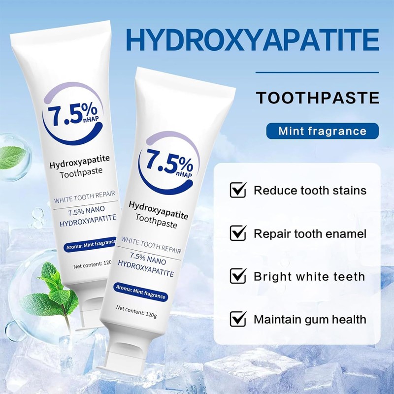 7.5% Hydroxyapatite Toothpaste - Hidroxiapatita Toothpaste, Pasta De Dientes Con